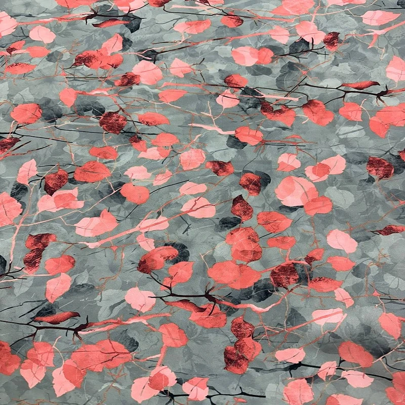 پارچه لباس عرض 1.5 متر مدل کرپ حریر رنگ صورتی