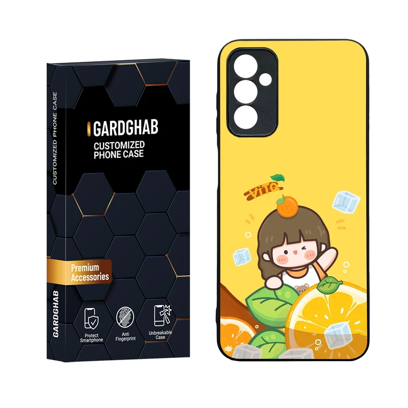 کاور گارد قاب مدل دورژله ای پشت گلس دخترانه مناسب برای گوشی موبایل سامسونگ Galaxy M13 4G