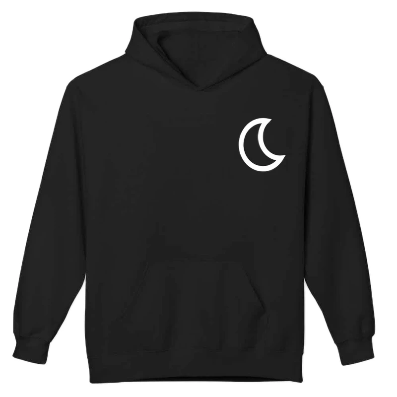 هودی مردانه پاد آفرین مدل اسپرت طرح ماه مینیمال دوطرف چاپ کد 0105