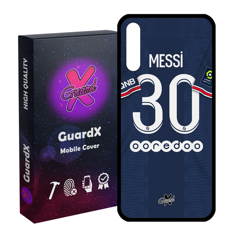 کاور گارد ایکس طرح Messi مدل Glass50356 مناسب برای گوشی موبایل سامسونگ Galaxy A30s / A50 / A50s