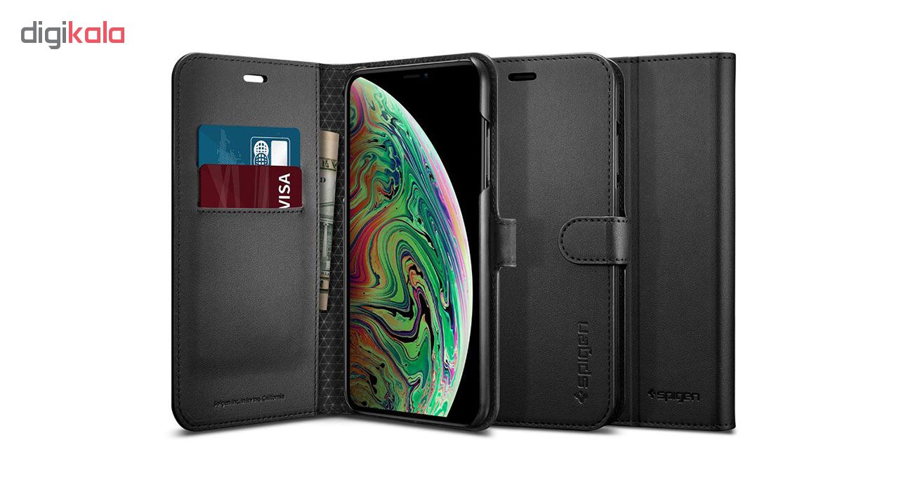 کیف کلاسوری اسپیگن مدل Wallet S مناسب برای گوشی موبایل اپل آیفون XS