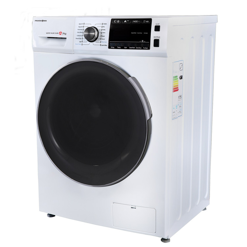ماشین لباسشویی پاکشوما مدل TFU - 94438 WT ظرفیت 9 کیلوگرم