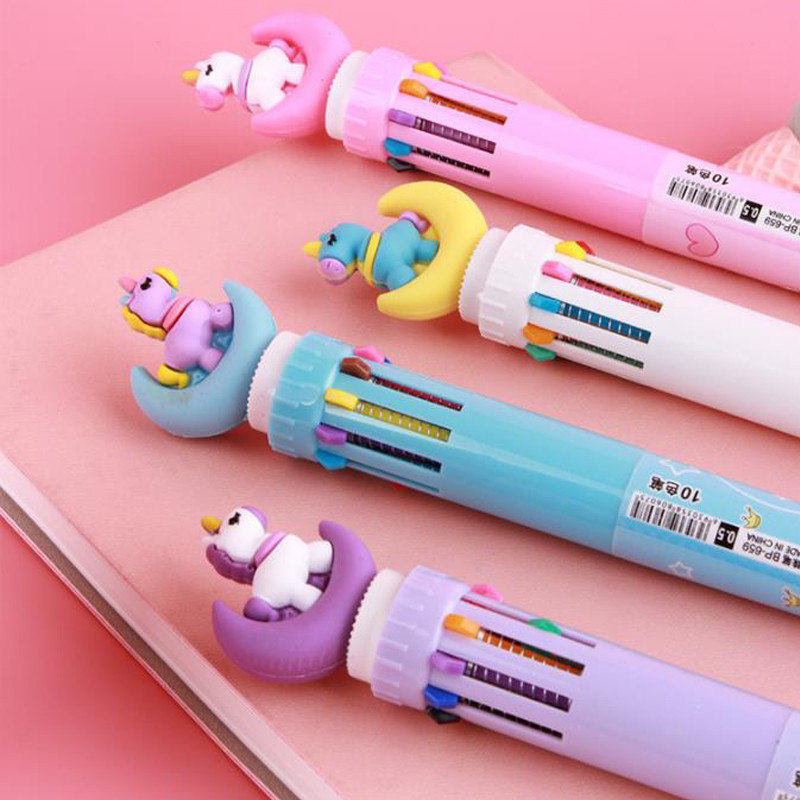 خودکار مدل يونيکورن و ماه 10 رنگ 435