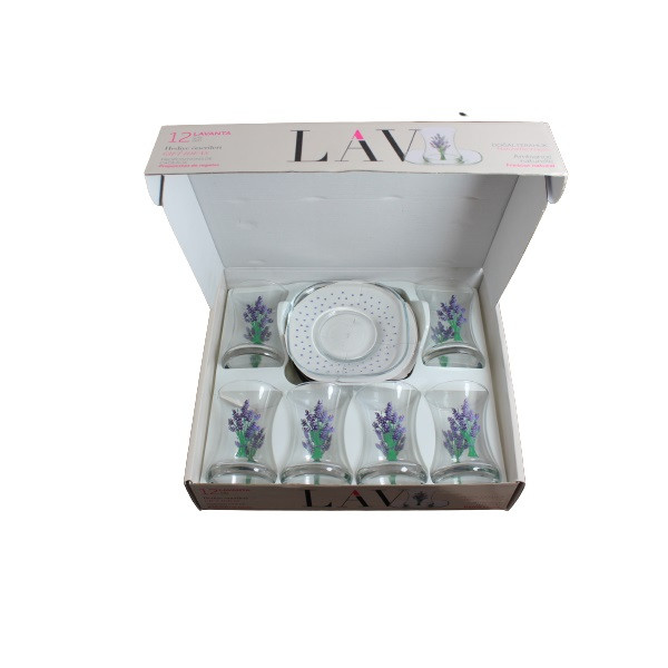 ست فنجان و نعلبکی 12 پارچه لاو مدل LAVANTAS1