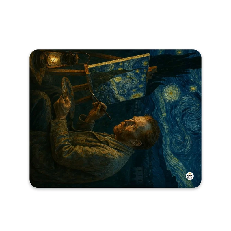 ماوس پد شادیت مدل نقاشی ونگوگ کد288 سایز 24*19 سانتی متر