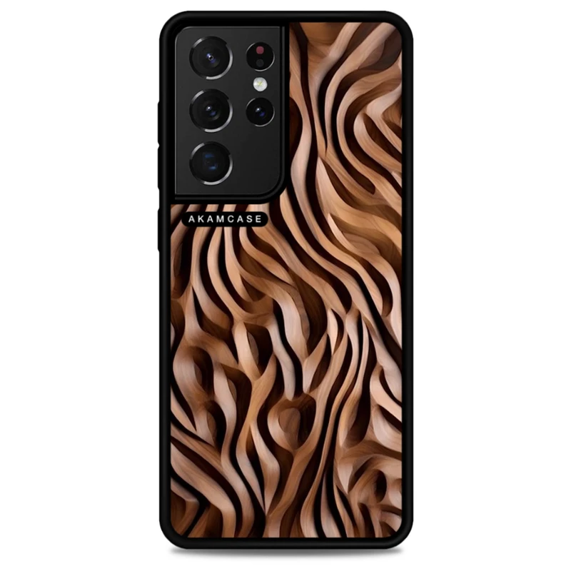 کاور آکام مدل AMC-WSGS21U-WOOD-7 مناسب برای گوشی موبایل سامسونگ Galaxy S21 Ultra