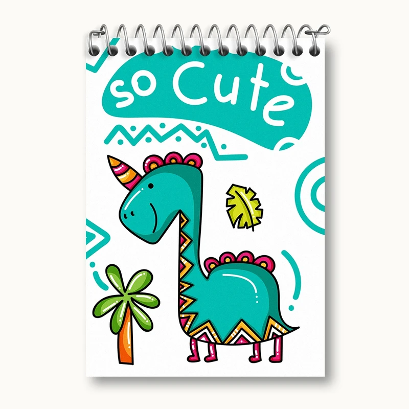 دفتر یادداشت 50 برگ خندالو مدل دایناسور کد N185