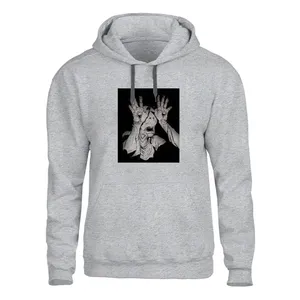 هودی مردانه مدل مومیایی کد SH38 رنگ طوسی