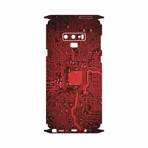 MAHOOT Red Printed Circuit Board-FullSkin Cover Sticker for Samsung Galaxy Note 9