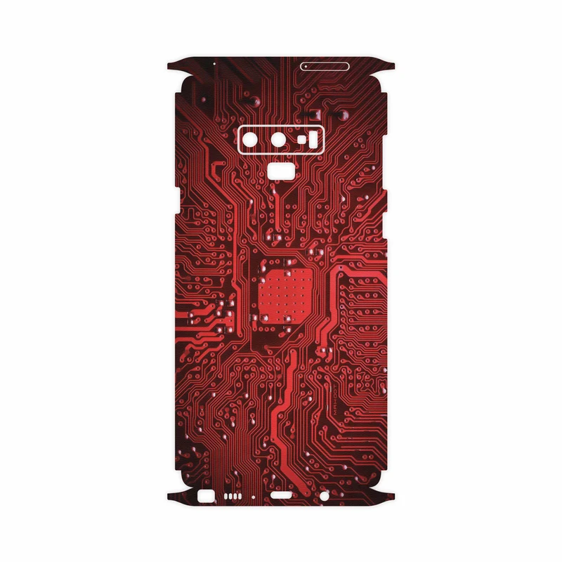 برچسب پوششی ماهوت مدل Red Printed Circuit Board-FullSkin مناسب برای گوشی موبایل سامسونگ Galaxy Note 9