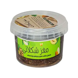 مغز شکلاتی با کره کاکائو کره بادام زمینی کره بادام درختی کره فندق شیره انگور عسل  -  250 گرم