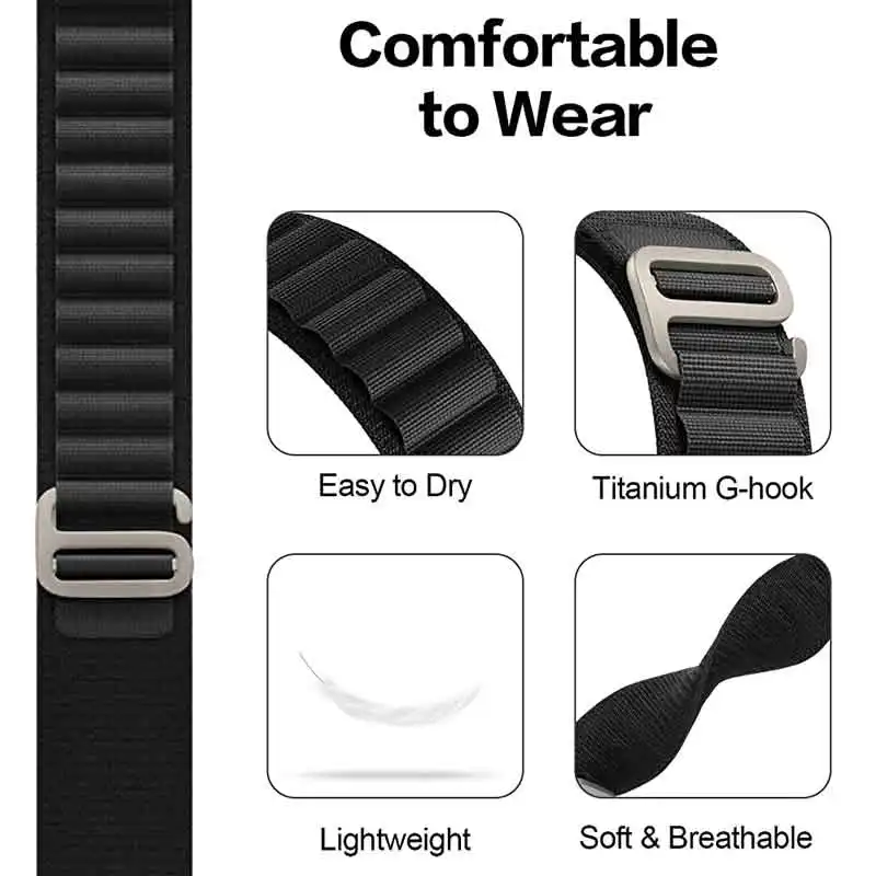 بند انتک مدل LOOP ALPINE مناسب برای ساعت هوشمند سامسونگ Galaxy Watch 5 44 mm به همراه محافظ صفحه نمایش