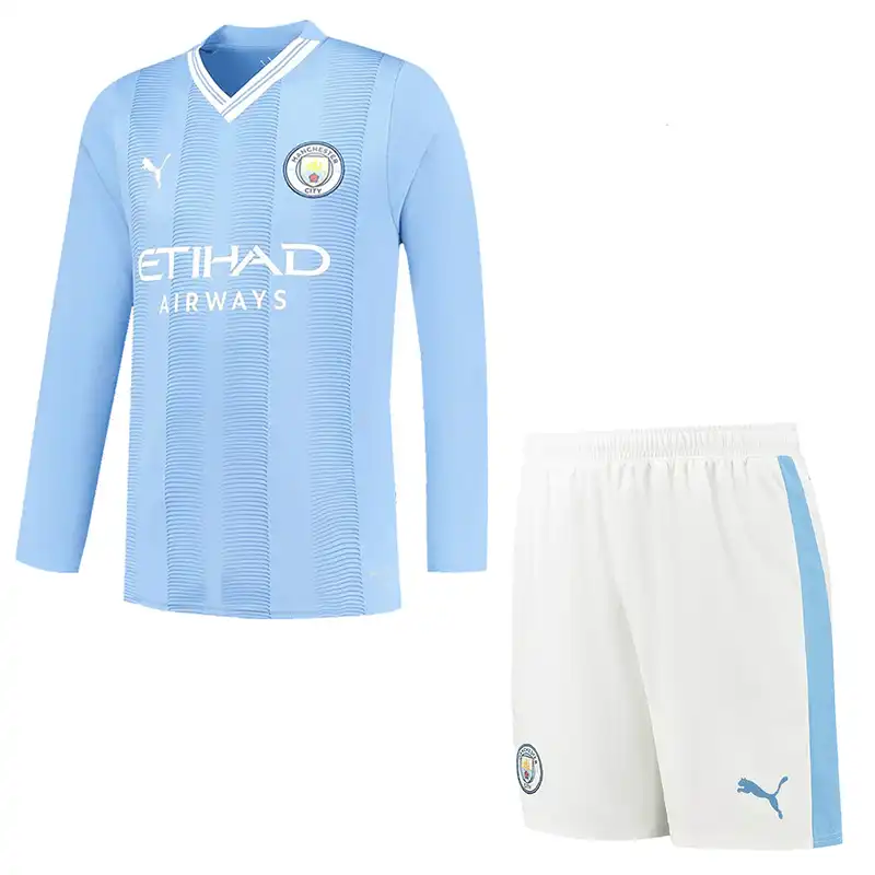 ست تیشرت و شلوارک ورزشی مردانه مدل منچستر سیتی B Home 2024