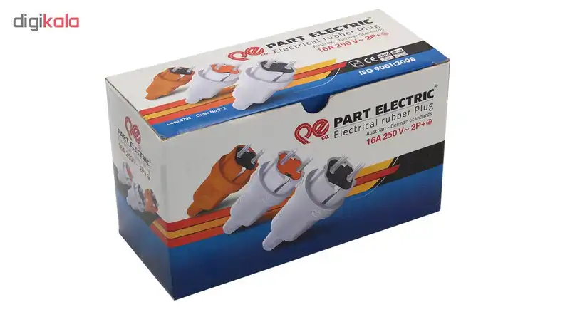 دوشاخه برق پارت الکتریک مدل 972 بسته 3 عددی