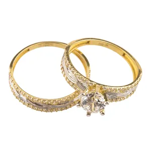 حلقه و پشت حلقه طلا 18عیار کد SR108