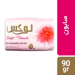 صابون لوکس مدل Soft Touch مقدار 90 گرم بسته 6 عددی
