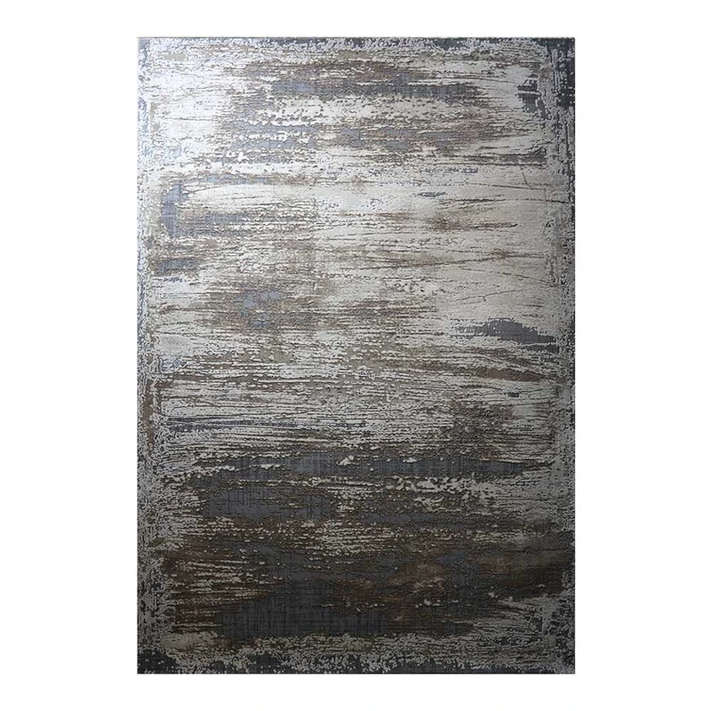 فرش ماشینی 500 شانه زمینه نسکافه‌ای حاشیه نسکافه‌ای مدل پریمیوم کد P52