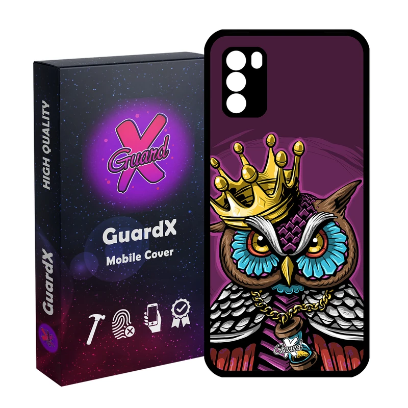 کاور گارد ایکس طرح Owl مدل Glass10081 مناسب برای گوشی موبایل شیائومی Poco M3