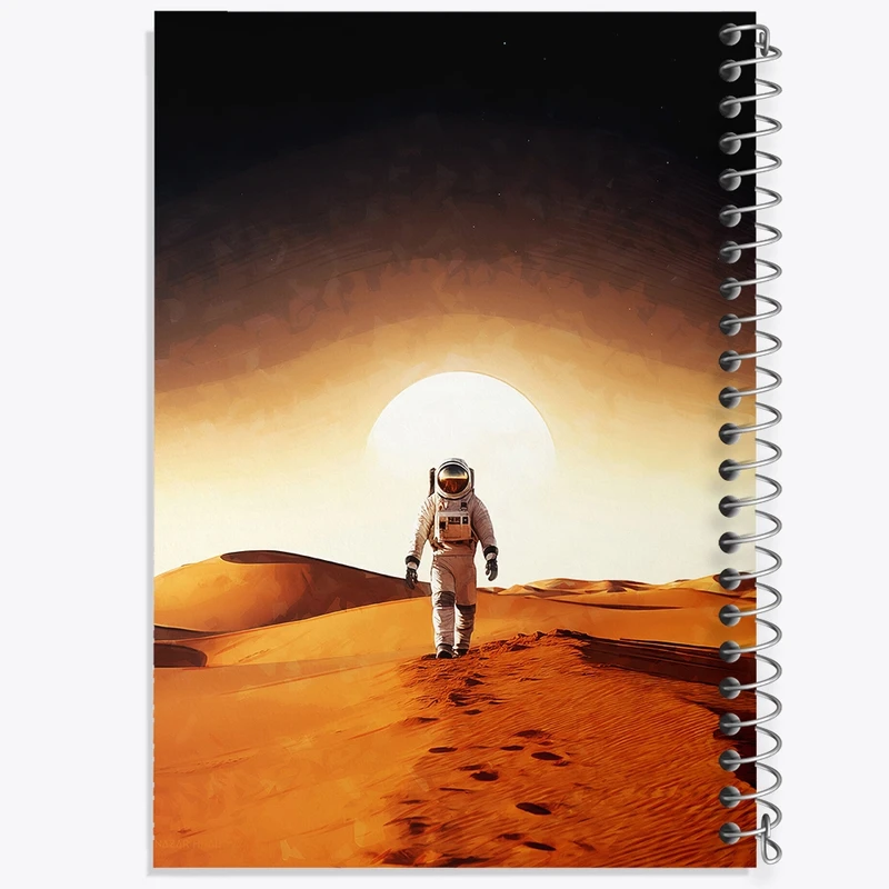 دفتر مشق 50 برگ خندالو طرح فضانورد کد F1815