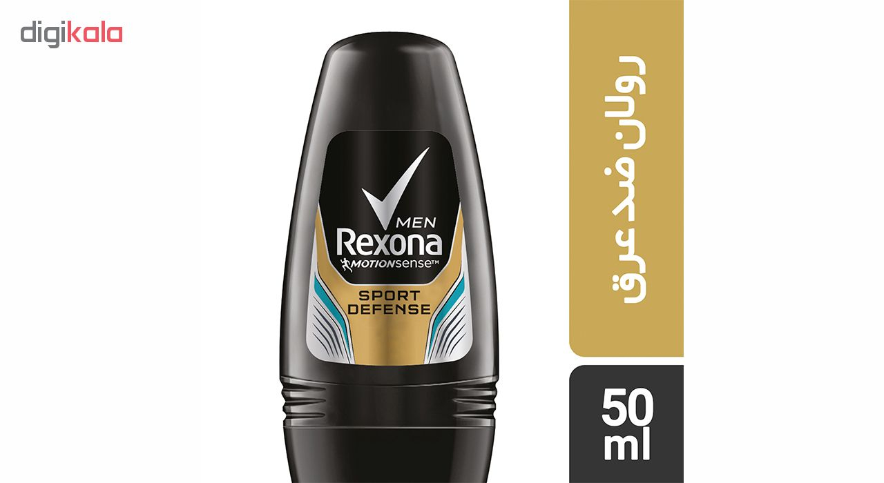 رول ضد تعریق مردانه رکسونا مدل Sport Deffence حجم 50 میلی لیتر