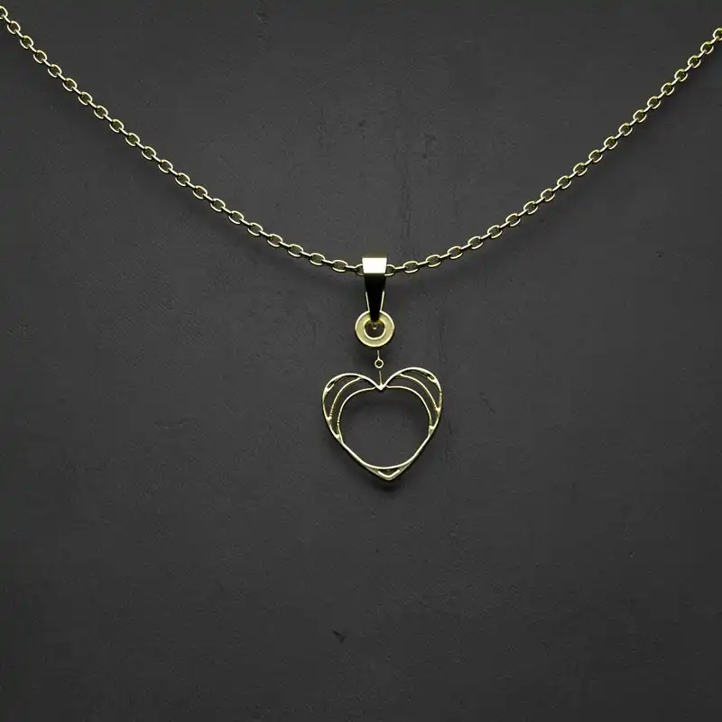 گردنبند طلا 18 عیار زنانه مدوپد مدل لوزی کد CA10065