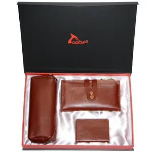 ست هدیه زنانه چرم طبیعی  آدین چرم مدل DS45.A