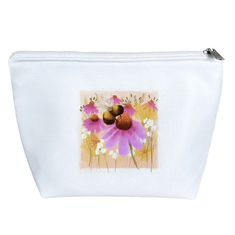 کیف لوازم آرایش دخترانه خندالو مدل گل و زنبور کد H1110