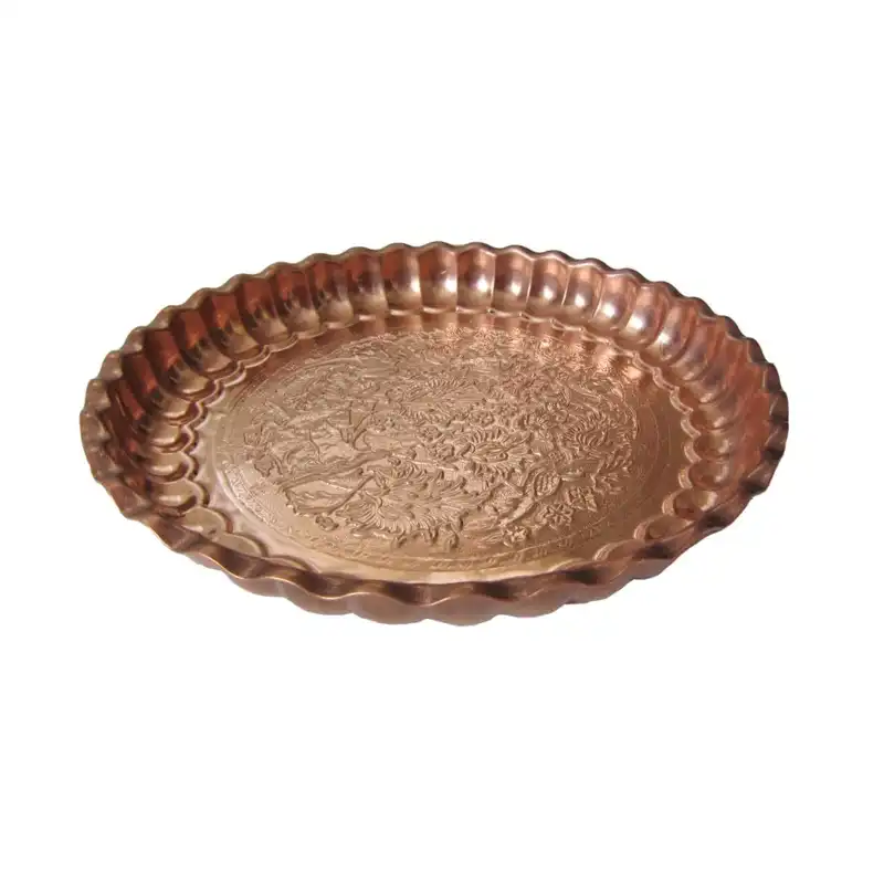 سینی مسی مدل طرح دار کد 3