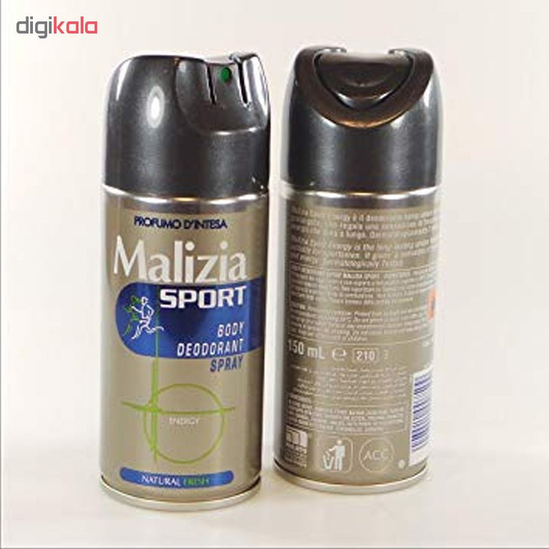 اسپری خوشبو کننده بدن مالیزیا مدل energy حجم 150 میلی لیتر