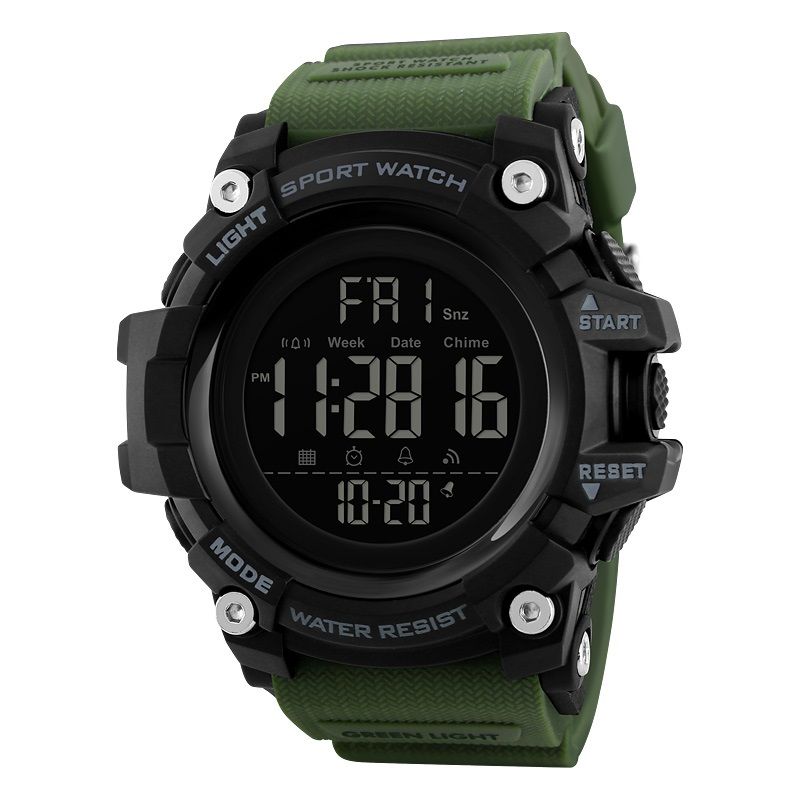 ساعت مچی دیجیتالی مردانه اسکمی مدل S1384 رنگ سبز -  - 1