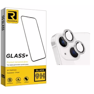 محافظ لنز دوربین راندیکا مدل RK رینگی نگین دار مناسب برای گوشی موبایل اپل iPhone 14 / 14 Plus