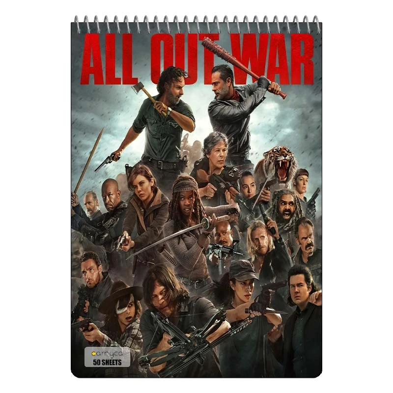 دفتر نقاشی 50 برگ سیمی کارنیکا طرح مردگان متحرک The Walking Dead کد 49564