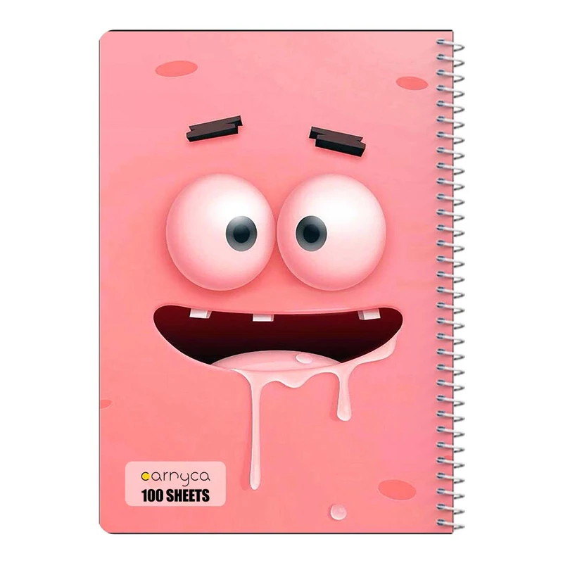 دفتر مشق 100 برگ سیمی کارنیکا طرح باب اسفنجی spong bob کد 11446