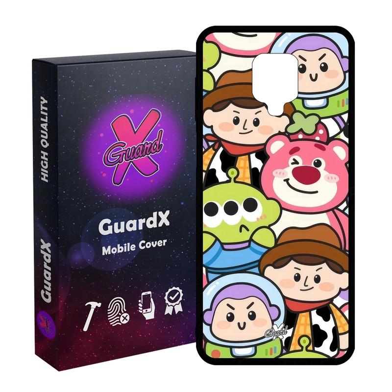 کاور گارد ایکس طرح داستان اسباب بازی ها مدل Glass10642 مناسب برای گوشی موبایل شیائومی Redmi Note9 Pro/Note 9 Pro Max/Redmi Note 9S/MI Poco M2 Pro