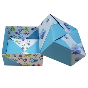 جعبه هدیه مدل اریگامی blue blossoms