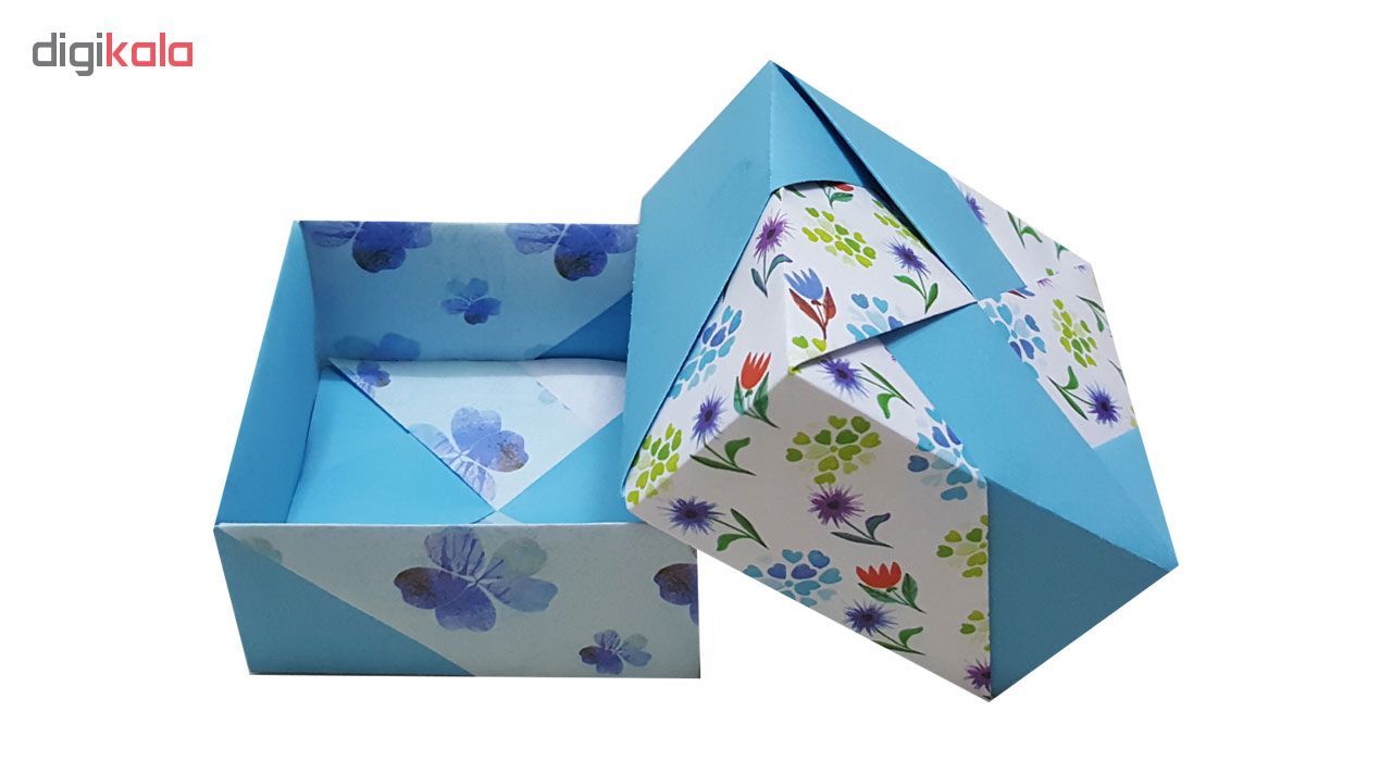 جعبه هدیه مدل اریگامی blue blossoms