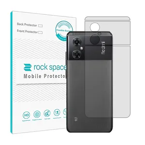 Transparent Rockspace HyGEL model phone back protector suitable for Xiaomi Redmi 11R mobile phone
