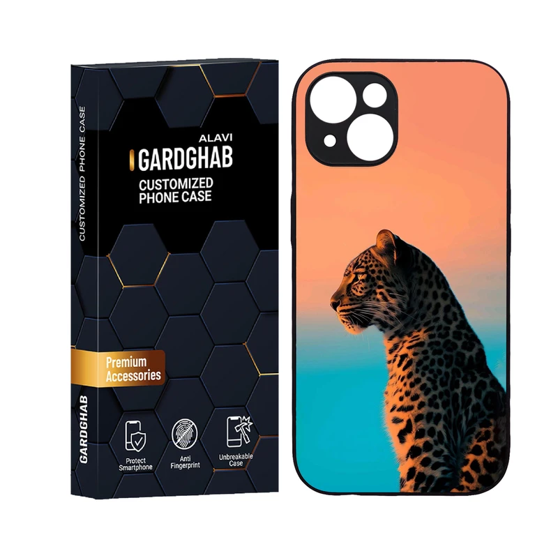 کاور گارد قاب علوی مدل دورژله ای حیوانات مناسب برای گوشی موبایل اپل iPhone 14