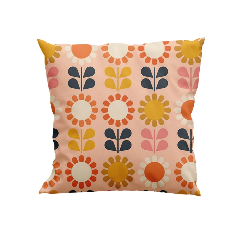 کوسن پاد آفرین مدل گل های فانتزی کد DKK620