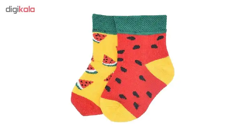 جوراب طرح هندوانه مدل a4