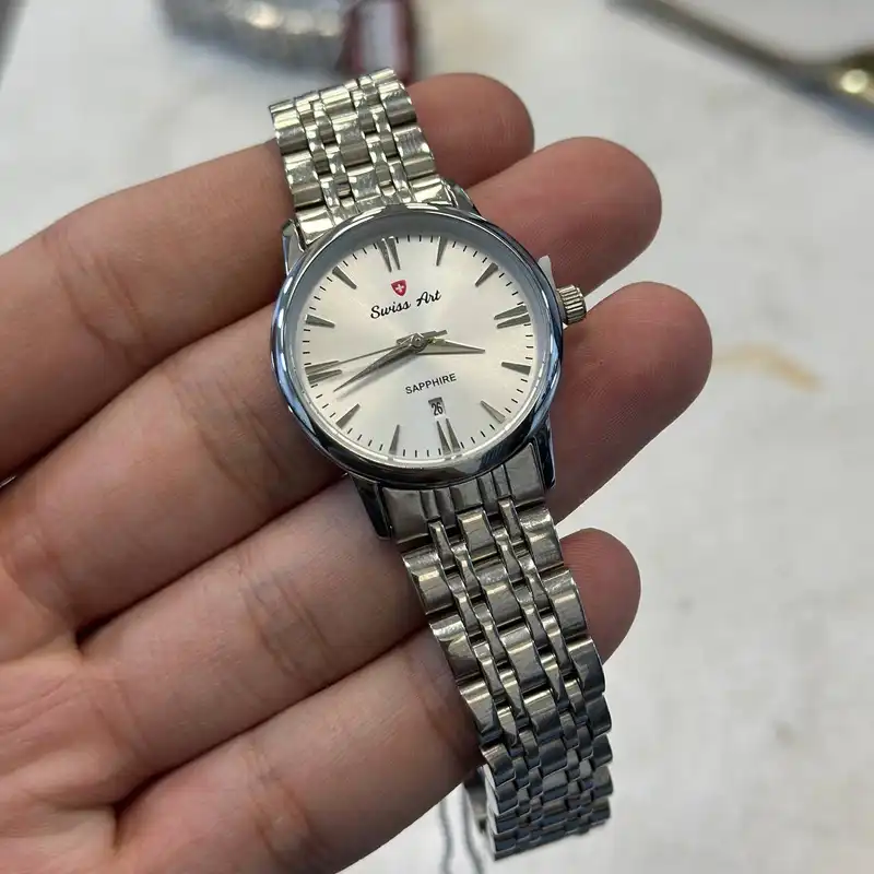 ست ساعت مچی عقربه ای زنانه و مردانه سوئیس آرت مدل 92000GL