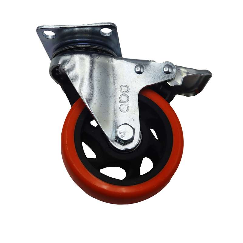 چرخ کفیدار گردان آبو مدل ترمز دار کد YPT-GARDAN-100*32MM چرخ کفیدار گردان آبو مدل ترمز دار کد YPT-GARDAN-100*32MM