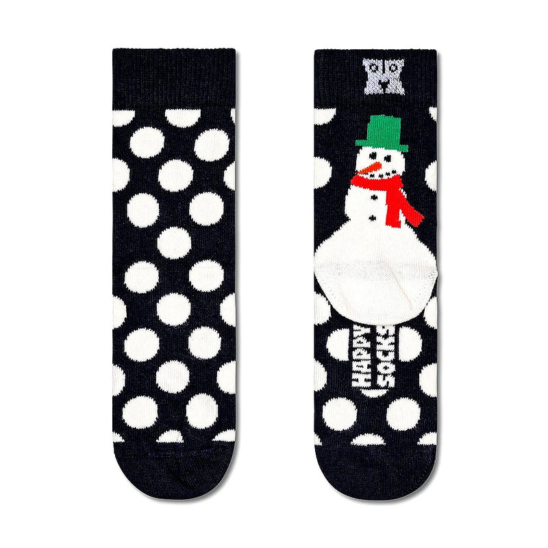 جوراب ساق بلند هپی ساکس مدل Snowman