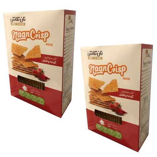 بیسکویت رژیمی حاوی گوجه و فلفل تلاش - 300 گرم بسته 2 عددی