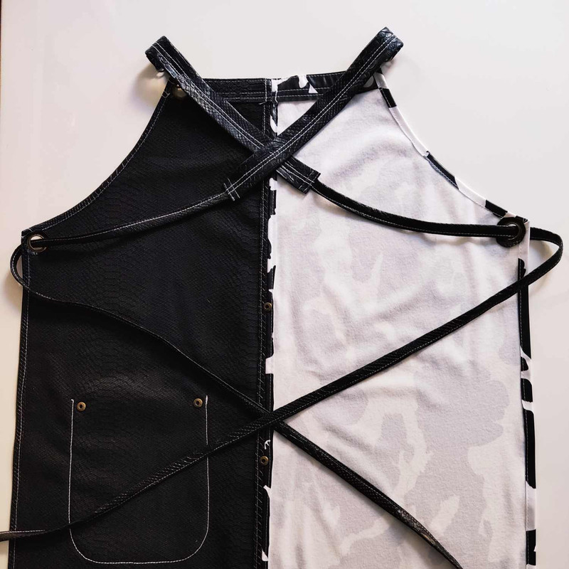 پیش بند کار باریستا چرم مدل Fashion