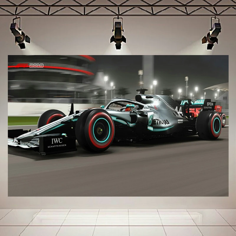 تابلو بوم طرح ماشین فرمول 1 مدل Mercedes AMG W11 EQ کد AR2210