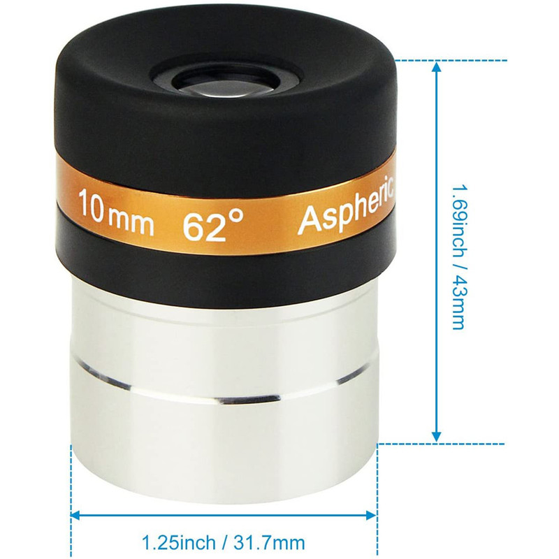 چشمی تلسکوپ مدل Aspherical Planetary Eyepiece 10mm