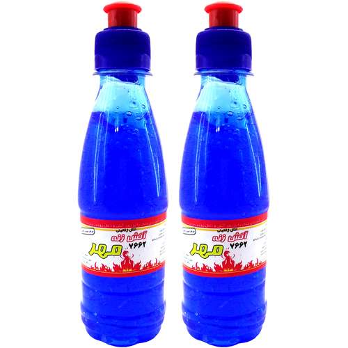 الکل ژلاتینی آتش زنه مهر مدل LIGHTER حجم 300 میلی لیتر بسته 2 عددی