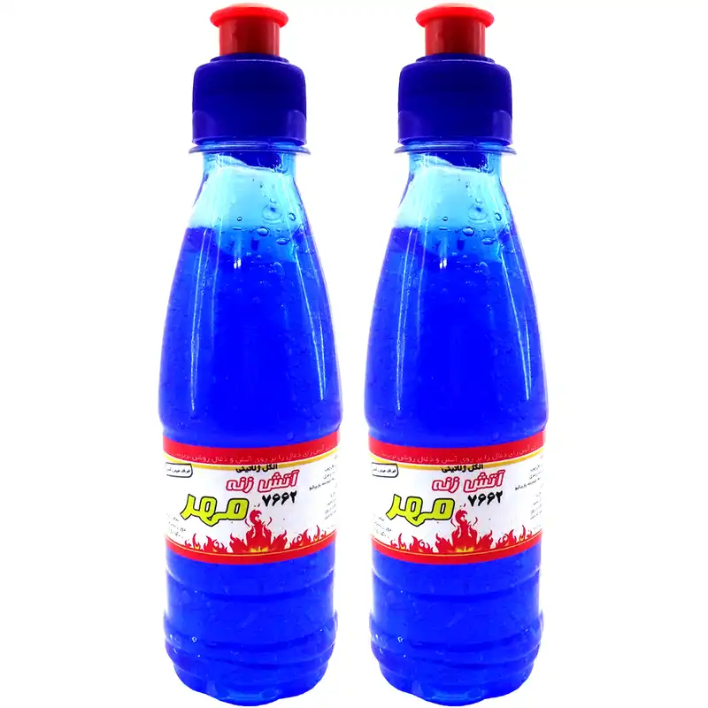الکل ژلاتینی آتش زنه مهر مدل LIGHTER حجم 300 میلی لیتر بسته 2 عددی