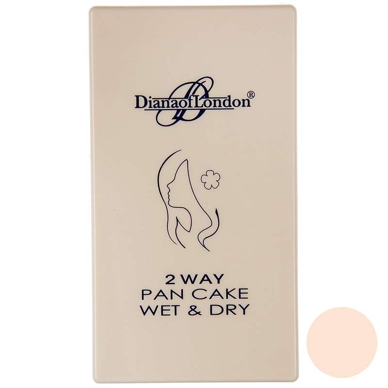 پنکیک دایانا آف لاندن سری 2Way Pan Cake Wet and Dry مدل Soft Peach شماره 113